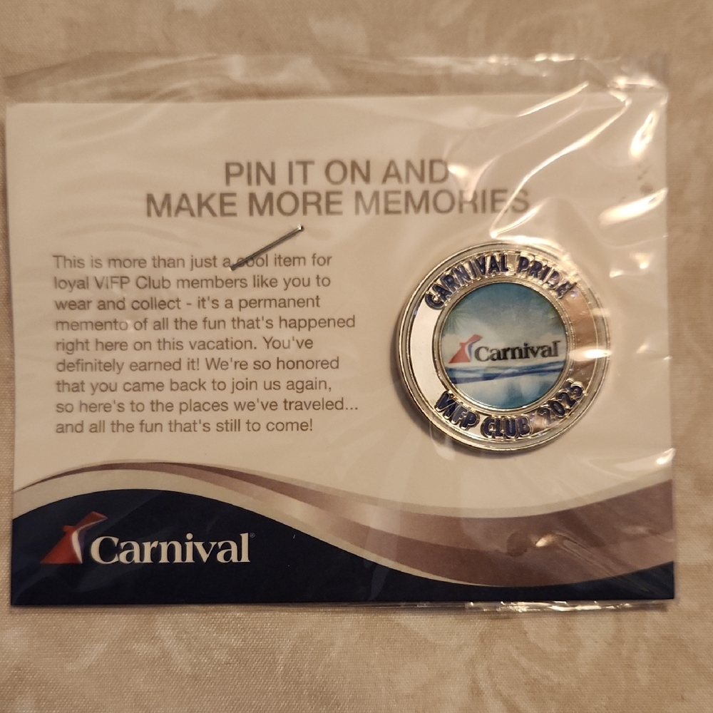 Carnival Pride Cruise Line Pin 2025